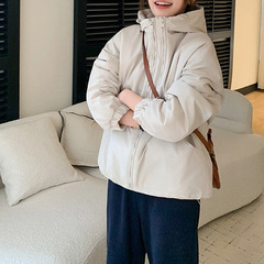 美式连帽棉服短款加厚外套女2025冬季新款韩版宽松百搭小个子棉衣