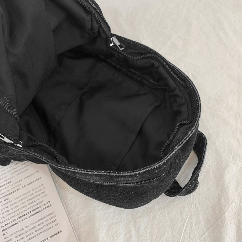 2024 nueva mochila de mezclilla retro japonesa para mujer, mochila de viaje para estudiantes universitarios ligera de moda, mochila escolar de moda