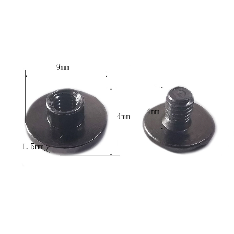 Clavo del libro de cuentas, cerradura de par de niño y madre dorado, tornillo de una palabra, álbum de fotos, calendario de escritorio, receta, par de remaches de niño y madre, tachuelas de cuero