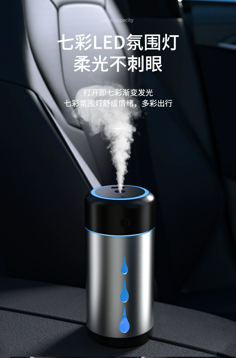 Трансграничный Автомобильный увлажнитель Универсальный Интеллектуальный электронный очистка воздуха чистая и влажная внутренняя ароматерапия красочная светодиодная атмосфера
