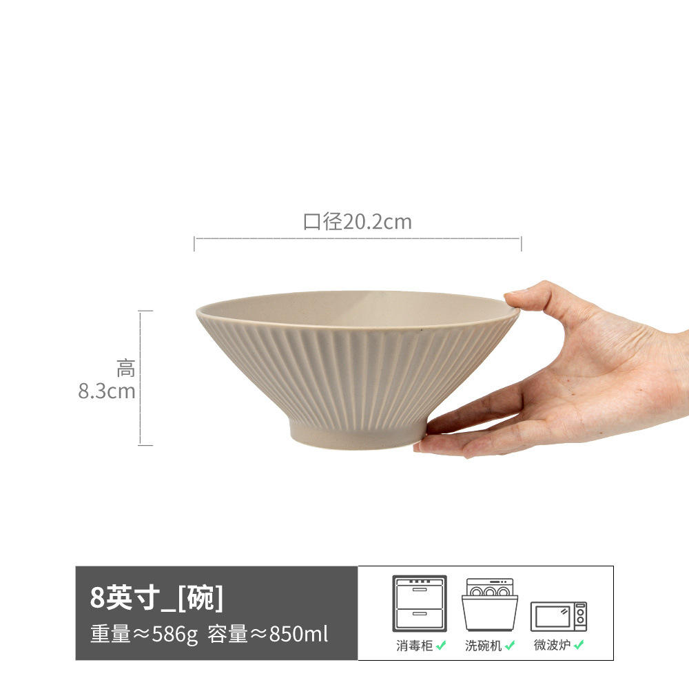 Recompra de un tazón de sopa de fideos de cerámica japonés retro y hermoso, tazón de canola para el hogar, tazón de verduras, tazón de vajilla, tazón de fideos al por mayor