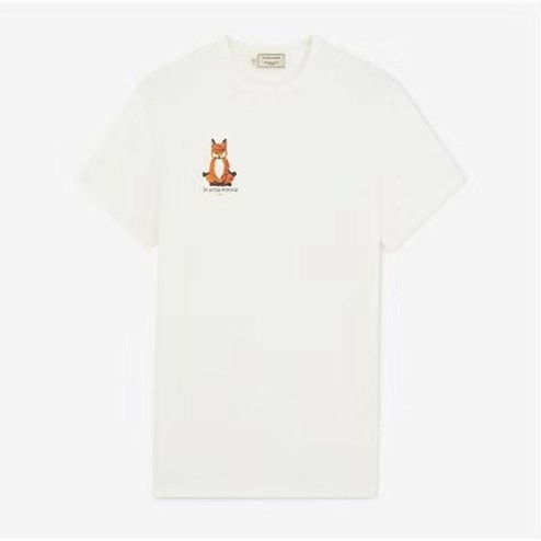 New Short T-Shirt Mk Small Yoga Fox Large Board Type T-Shirt Loose T-Shirt Men and Women Couple Shirt