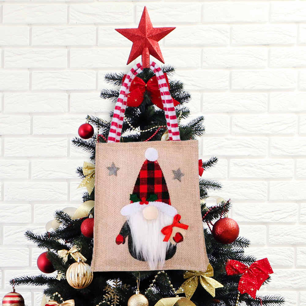 Party Occasion Cloth Material Christmas Festival Christmas Fashion Snowman Cloth Party Gift Bags