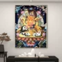 藏式藏传中堂客厅墙壁画