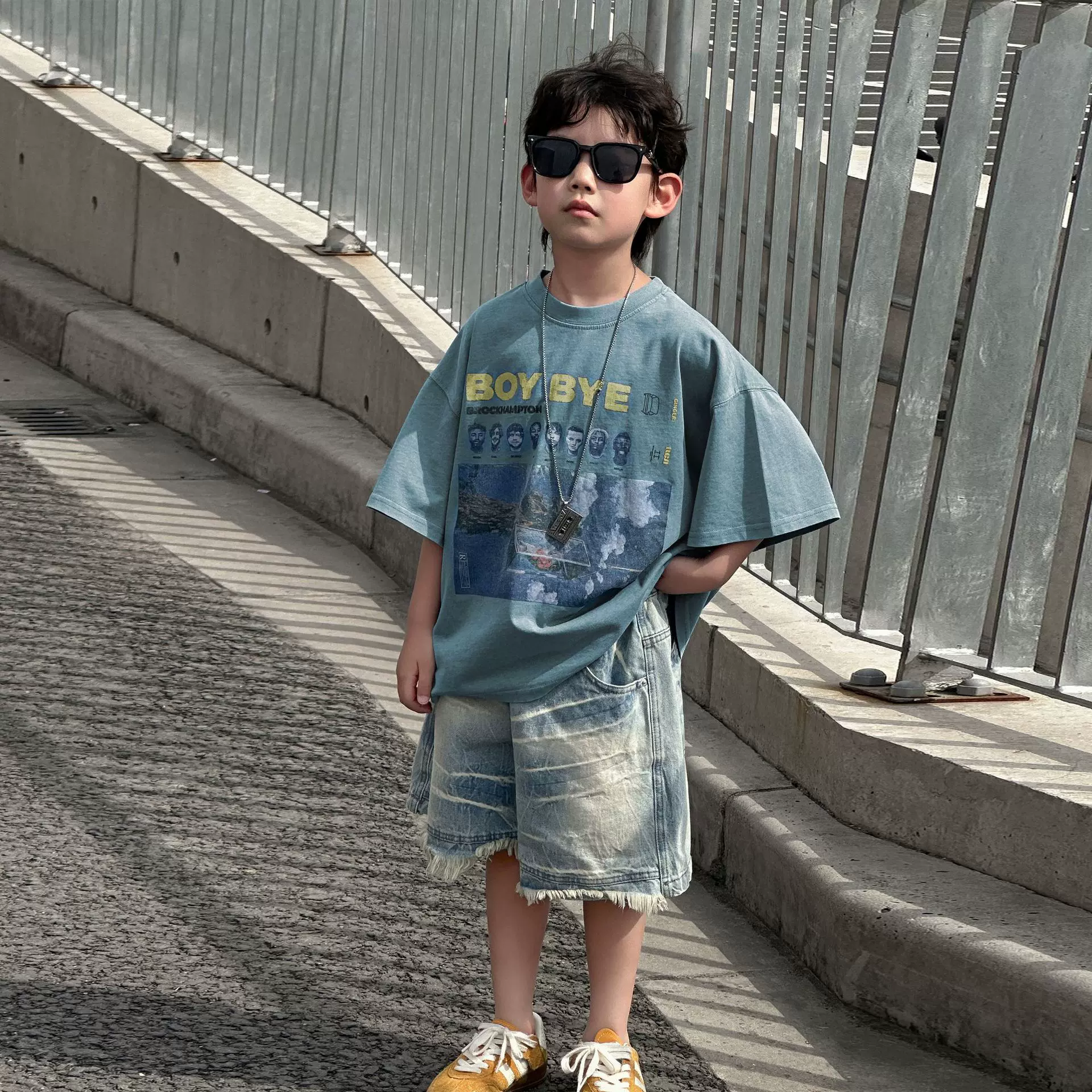 男童夏款T恤短袖休闲纯棉儿童五分袖上衣2025夏季新款韩版童装潮T