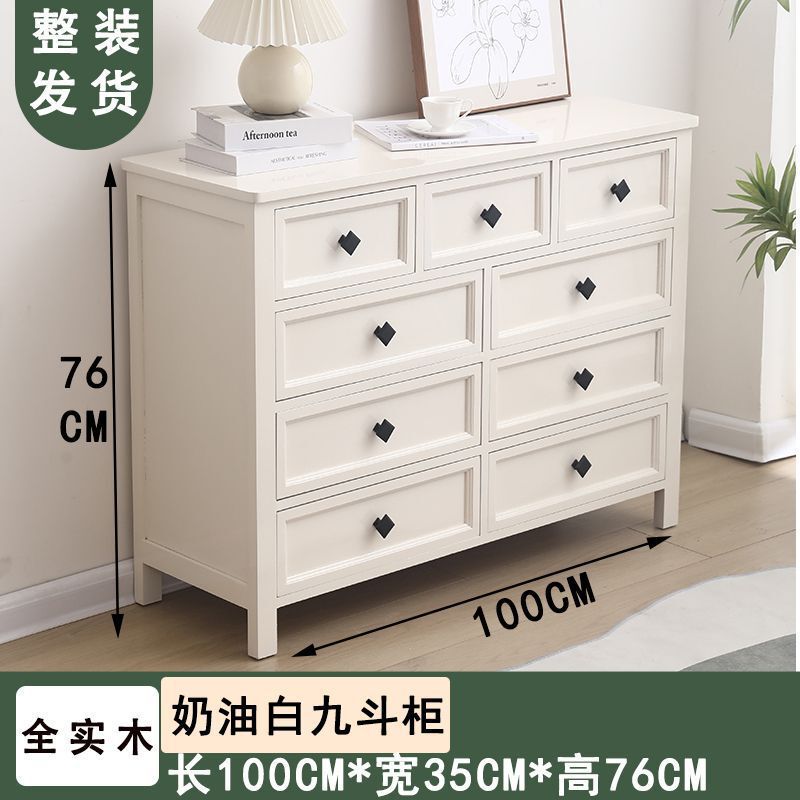 斗戸棚実木収納棚家庭用寝室多層ロッカー客間壁五斗戸棚現代シンプル引き出し戸棚|undefined
