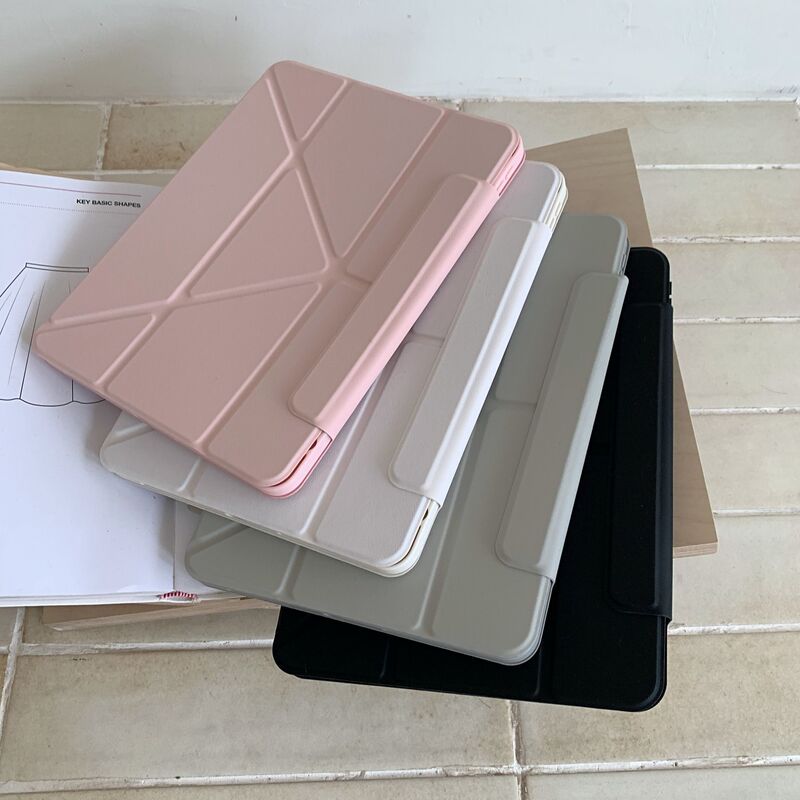 Casual Pure Color Suitable for Ipadpro Tablet Protective Cover Air Apple 11inch Magnetic 10 Double-Sided Clip 12.9Mini Casual Pure Color Suitable for Ipadpro Tablet Protective Cover Air Apple 11inch Magnetic 10 Double-Sided Clip 12.9Mini