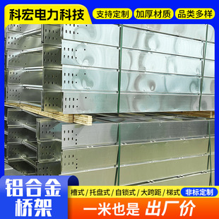 Wholesale Aluminum Alloy Cable Tray Wire Trough 200*100 Aluminum Alloy Molded Bridge Trough Type Cable Tray Manufacturer