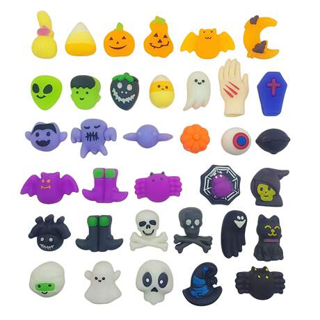 Cross-Border Best-Selling Halloween Squishy Novelty Toys: Ghost, Bat, Pumpkin, Spider Squeeze Stress Relief Toys