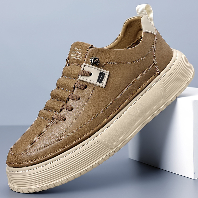 Nuevos zapatos casuales retro de verano para hombres británicos, zapatos de skate elevados, zapatos de hombre bajos y transpirables al por mayor.