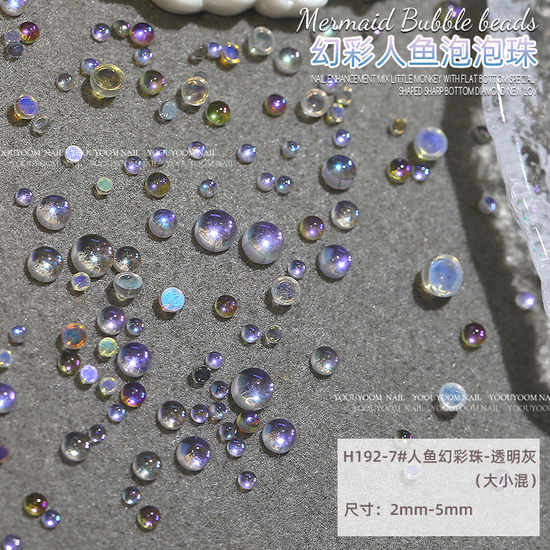 H192-7# aurora transparent gray size mix [2-5mm] 1