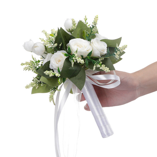 Baoxin Wedding Products Bridal Bridesmaid Wedding Bouquet Forest Rose Small Bouquet Foreign Trade Simulation Bouquet