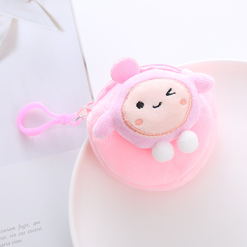 Pink egg coin purse