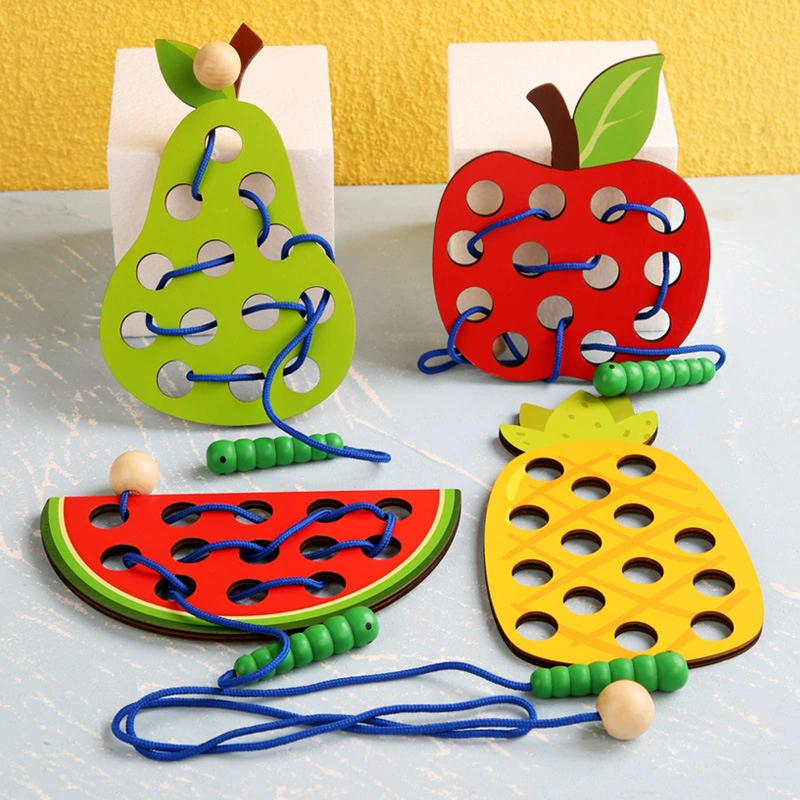 Деревянная игрушка-фрукт для детского сада Montessori, раннее образование