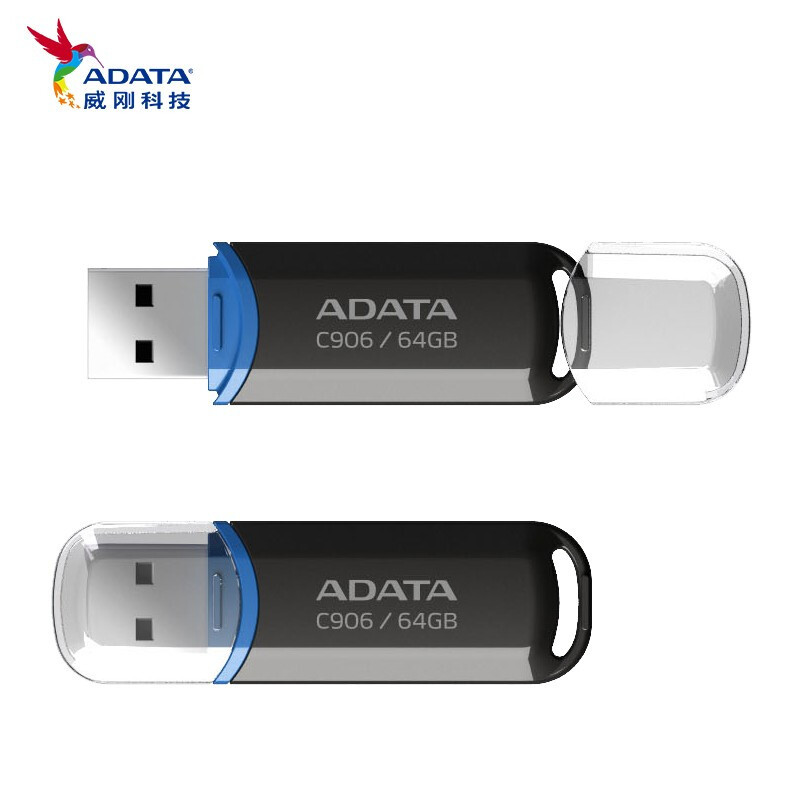 Memoria Flash de ADATA USB2.0 C906 16G 32G 64G con memoria USB conveniente del negocio del casquillo