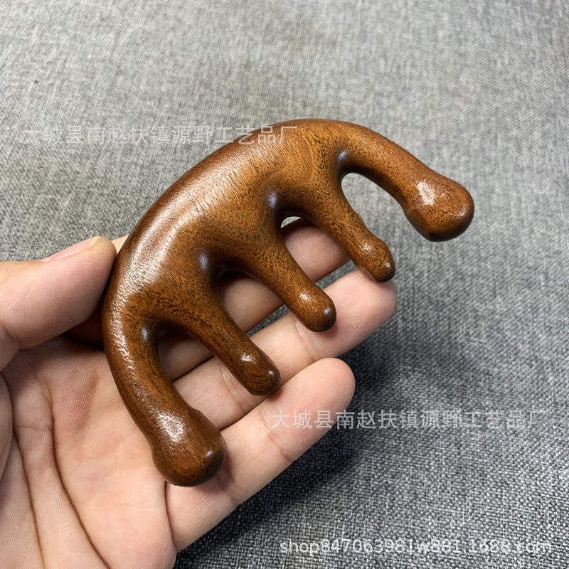 卸売り緑檀マッサージ櫛工芸木櫛頭経絡櫛紫檀多機能マッサージ櫛手作り檀木櫛|undefined