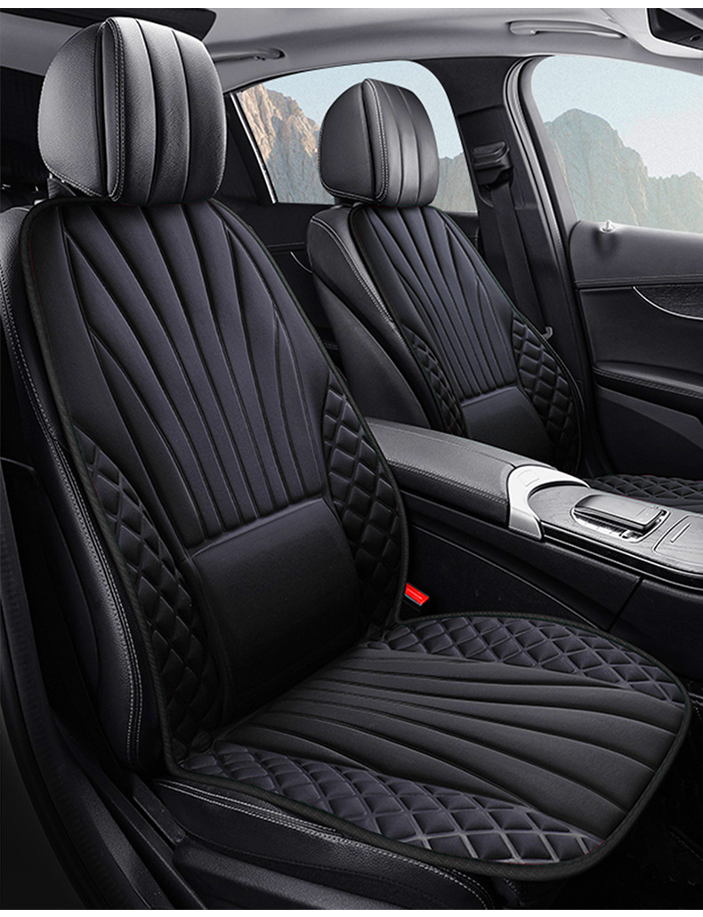 Breathable Fabric Seat Cushion for All Seasons, Suitable for Cars, Single-Seat Sedans, Office and Home Use