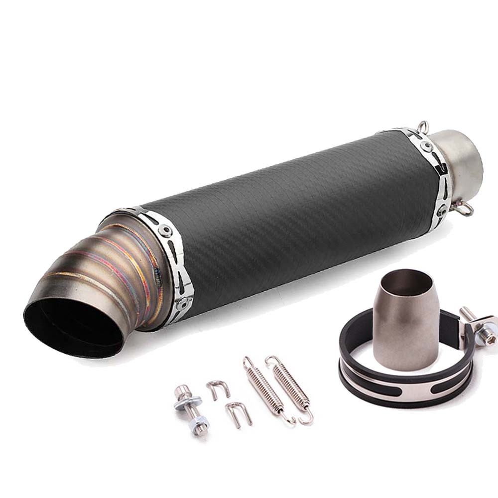 Motorcycle modified elbow exhaust pipe stainless steel carbon fiber tail exhaust SC universal CBR/NINJA/ZX6R