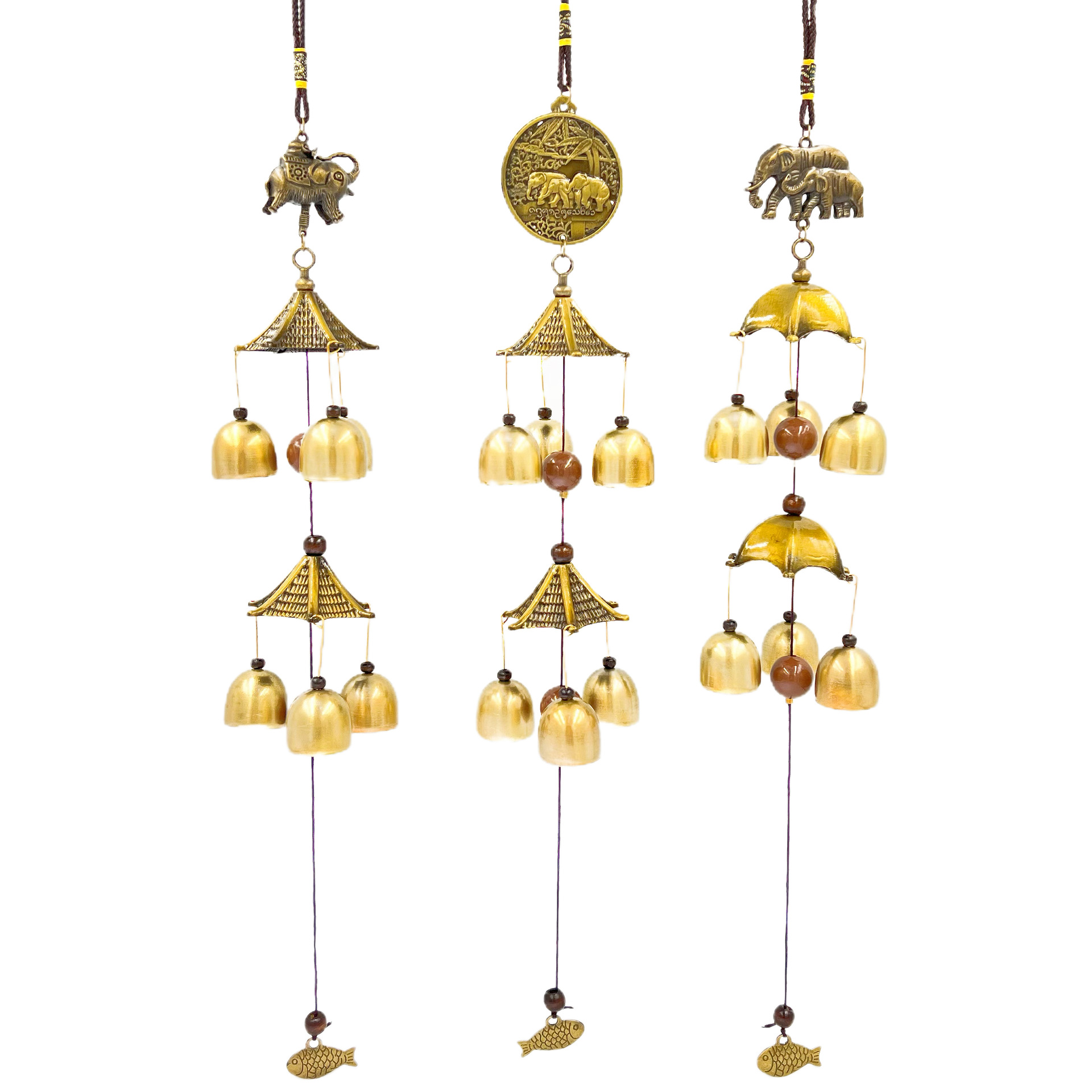 Campanello a vento decorativo in lega di rame artigianato yunnan_voghion.com