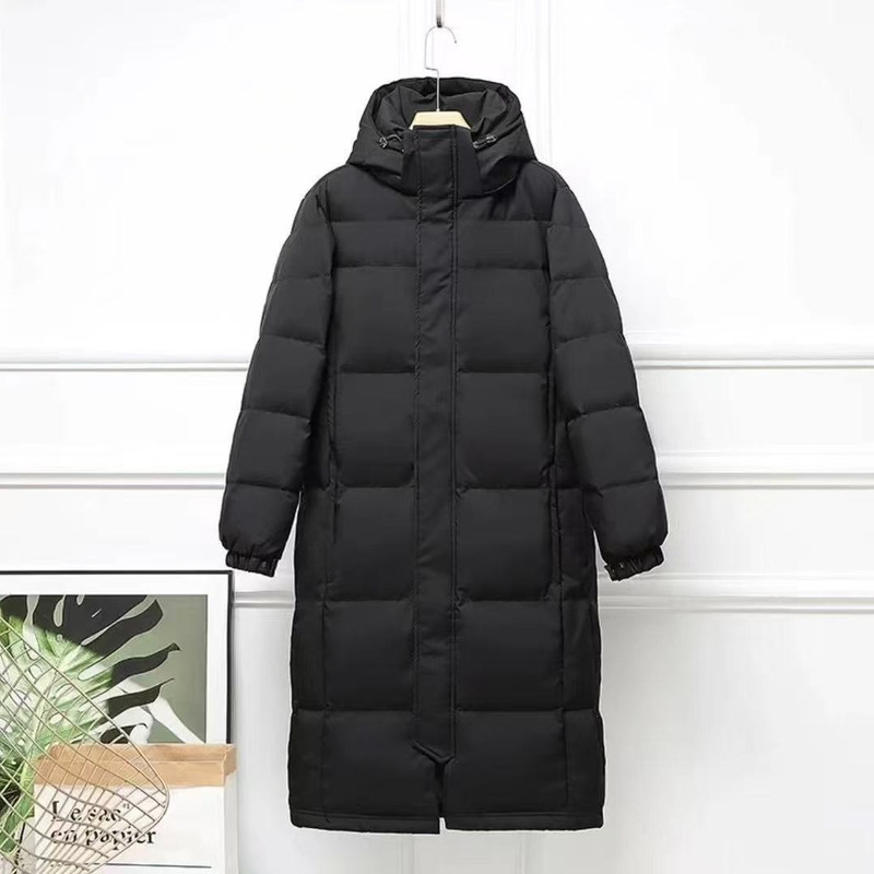 2026 New Model Zhongxi Women's Down Jacket, Long Over-the-Knee with Hood, Thickened with White Duck Down, Suitable for Students and Couples 2026 New Model Zhongxi Women's Down Jacket, Long Over-the-Knee with Hood, Thickened with White Duck Down, Suitable for Students and Couples