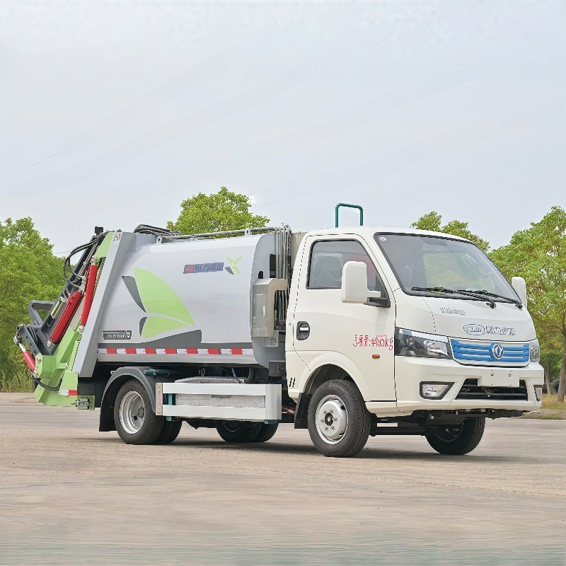 Export Electric Self-Loading Garbage Truck 6-Cubic-Meter Garbage Truck Municipal Sanitation Street Garbage Truck New Offer