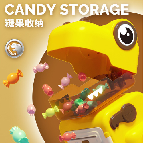 New children's dinosaur piggy bank fingerprint automatic induction ring money password piggy bank birthday gift for boys and girls