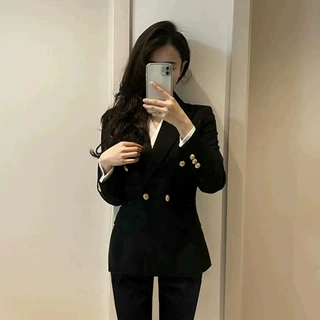 NUNBAI小西装套装女外套新款春秋季职业气质韩版工作服正装