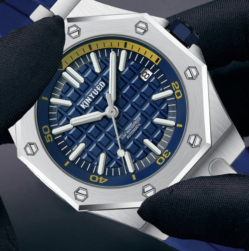 KINYUED Automatic Mechanical Calendar Night Light Water-Resistant Men's Watch Fashion Men's Watch Cross-Border Mechanical Watch