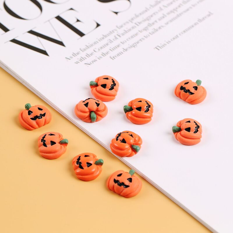 樹脂アクセサリーハロウィンカボチャハロウィン装飾 diy 接着剤携帯電話ケースステッカープラスチックカップ装飾アクセサリー卸売|undefined