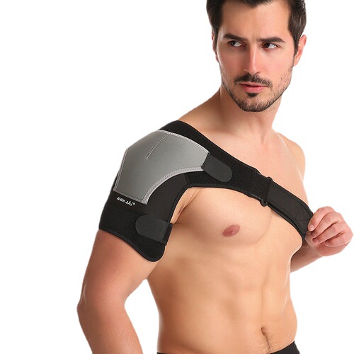 Shoulder pads for sports men's protective pressurized left and right shoulders, adjustable processing section strain, weightlifting straps, Wanshi manufacturer wholesale