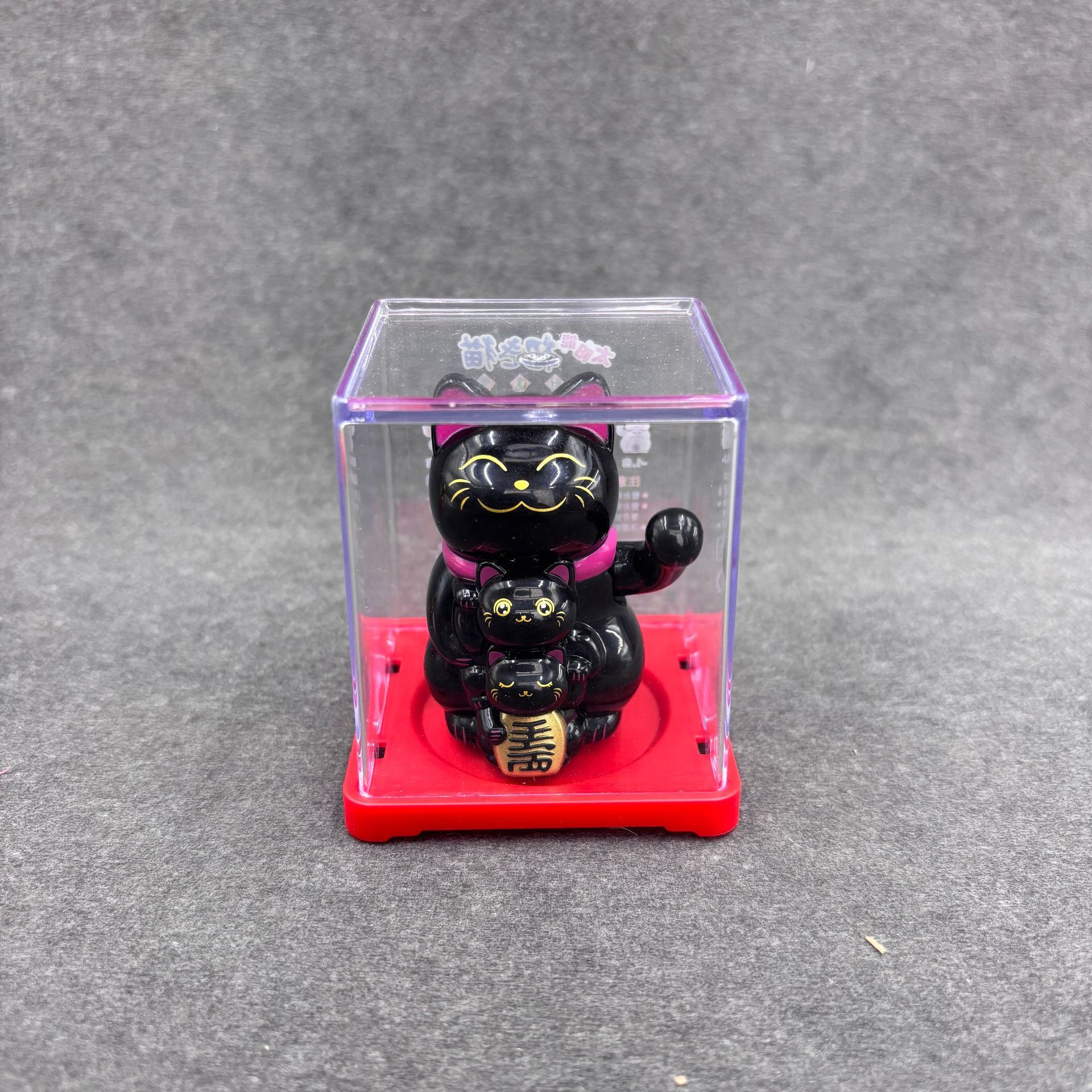 Gato de la suerte solar pequeño gato de la mano de la energía de la luz gato mini gato interior del coche regalo de la oficina decoración de apertura