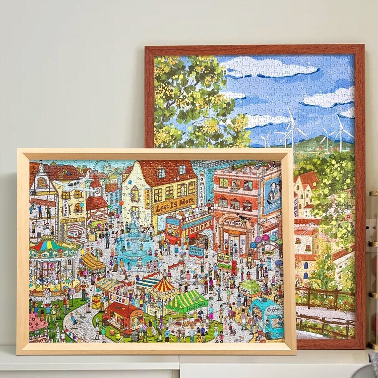 Jigsaw Puzzle Photo Frame 1000 Pieces 70X50*75 Thousand 300 Pieces Framed 420X297Mm Flat Picture Puzzle Empty Frame Universal