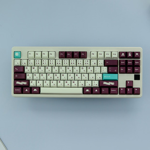 Pbt Keycap Five-Sided Sublimation Customized Maroon Swaying Factory Direct Xoa/Cherry Highly Adaptable Mechanical Keyboard