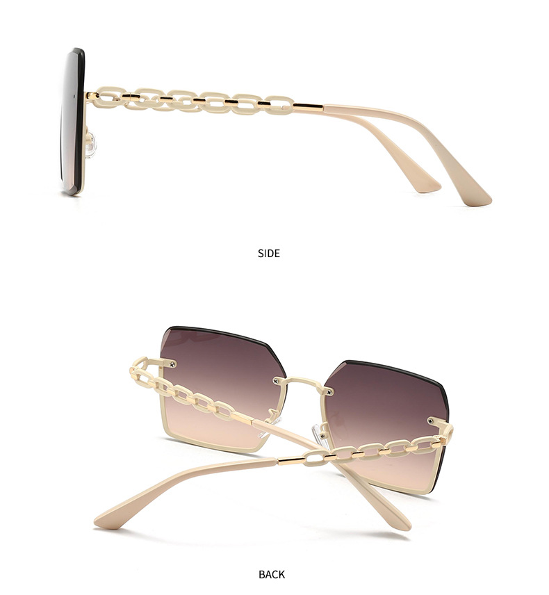 Cross-Border Export New Modern Retro Square Frame Rope Decorative Sunglasses Ins Style Street Style Big-Name Sunglasses 2515_voghion.com