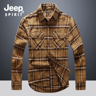 2022 Autumn and Winter New Plaid Shirt Men's Retro New Long Sleeve Shirt Base Shirt Men's Casual All-match Loose