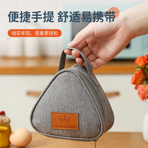 New rice ball bag triangle lunch bag milk sandwich egg breakfast bag wholesale thermal bag