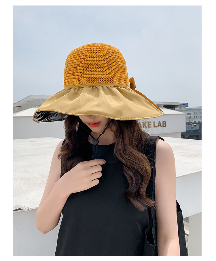 黑胶蝴蝶结盆帽-详情_21