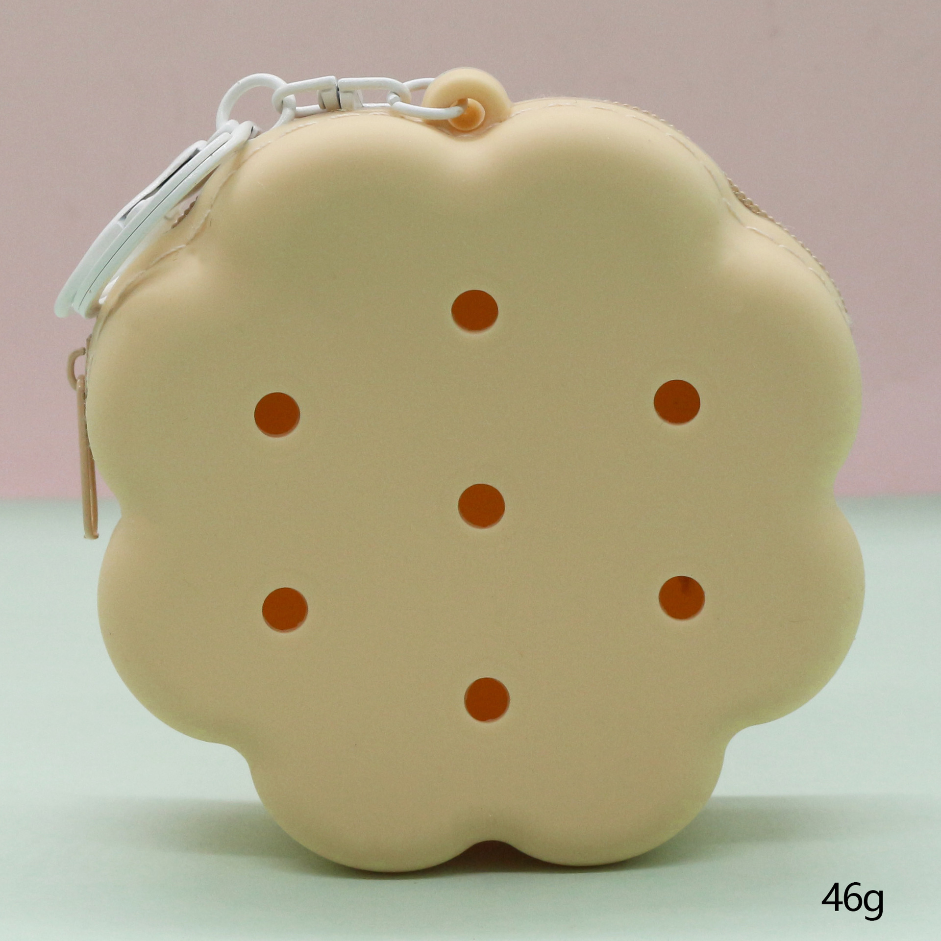 Inventario de dibujos animados de silicona agujero bolsa mini bolso diy bolsa de almacenamiento bolso auriculares llavero colgante regalo