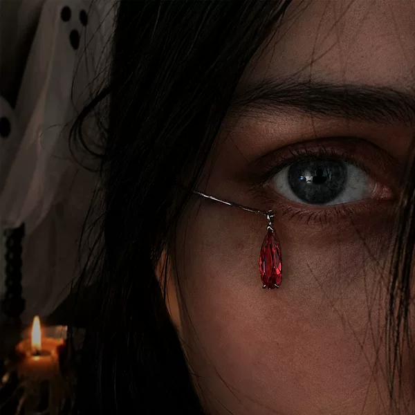 Cross-border hot-selling water drop earrings for women, unique niche design, suitable for European and American festivals, parties, and dances