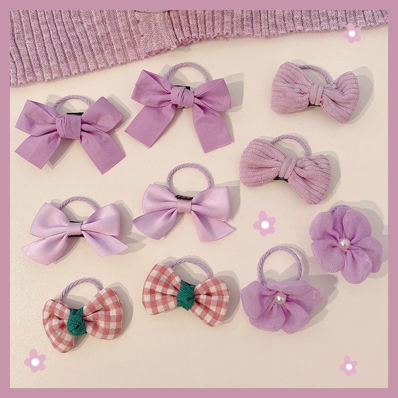 Cuerdas de cabello para niños lindos anillos de cabello de arco para niñas no lastiman cuerdas de cabello de alta elasticidad duradera para el cabello