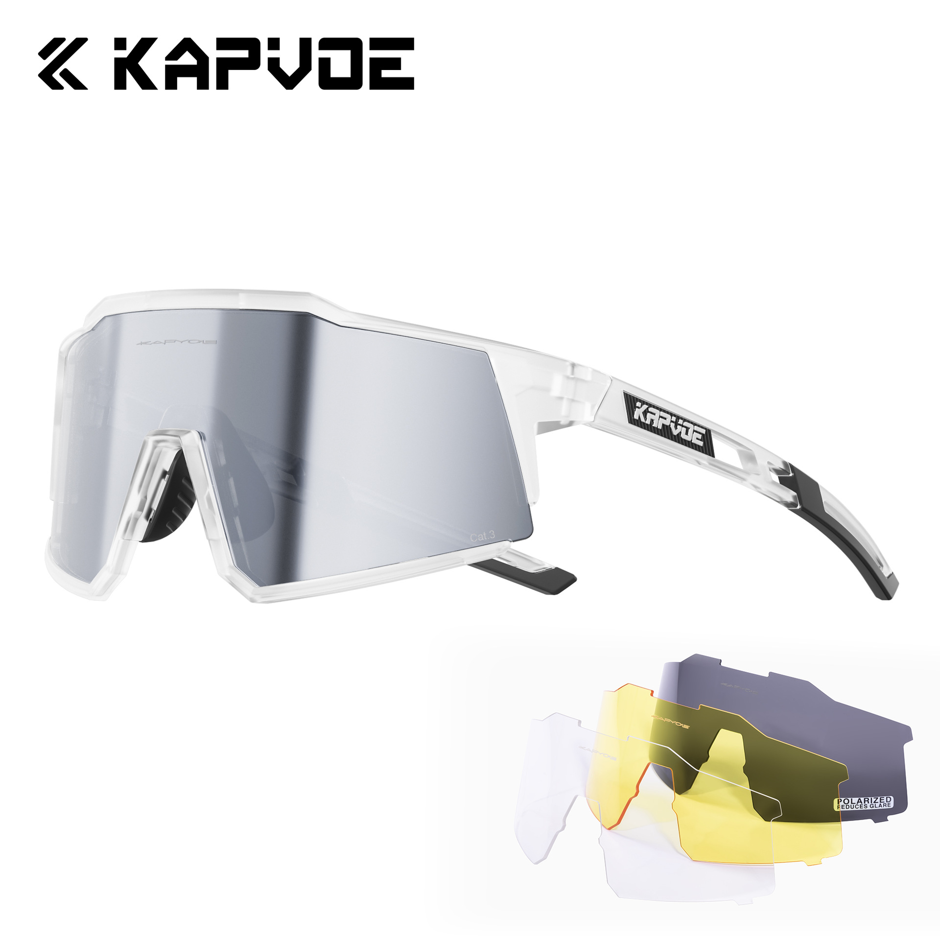 Gafas de Ciclismo Deportivas de TR90 Polarizadas a Prueba de Viento para Ciclismo