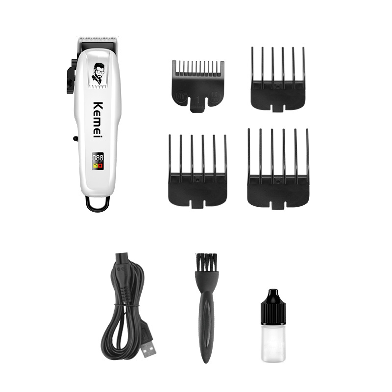 Cortadora de pelo eléctrica Kemei para afeitar y recortar el cabello KM-PG809A, recortadora de pelo profesional para uso en salón.