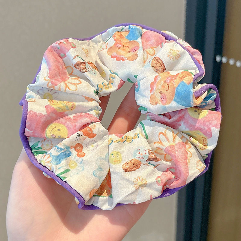 Anillo de pelo de intestino grueso suave francés para mujer 2025 nuevo círculo de intestino grueso coreano de alta gama Advanced Large Hairy Cuerda para la cabeza para mujer