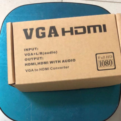 VGA to HDMI Converter with Audio, High-Definition Video TV Host Adapter