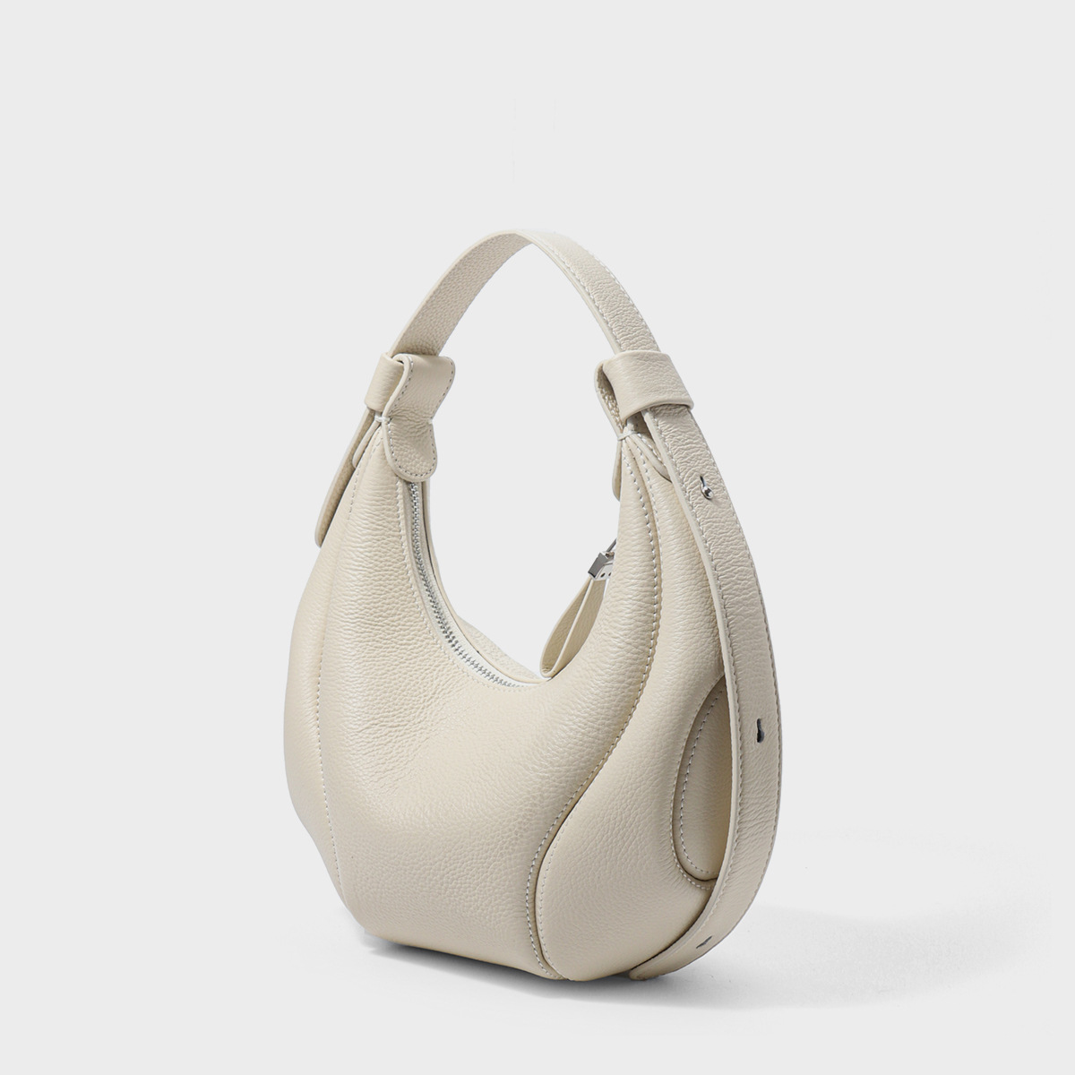 Hobo Women's Bag Fashion Single Shoulder Underarm Bag 2026 Summer Top Grain Cowhide Commuter Crescent Bag Crossbody Genuine Leather Handbag - Thumbnail 4