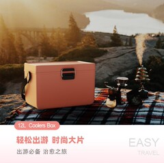 12升戶外車載保溫箱露營野餐燒烤擺攤食品便攜手提冷凍箱商用批發