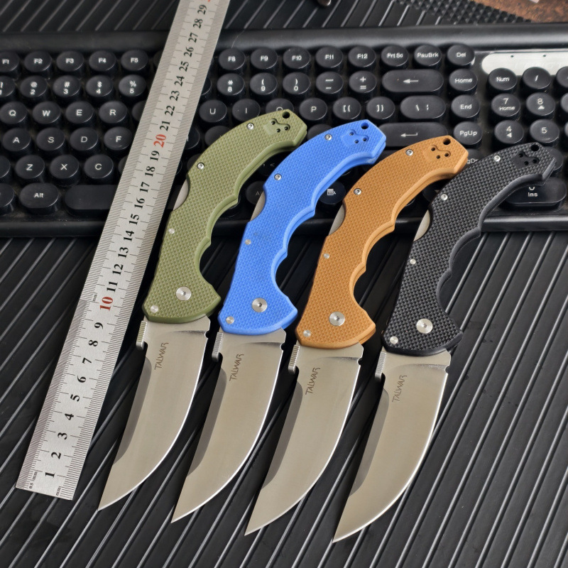厂家跨境批发塔瓦高硬度丛林野营户外折叠刀冷钢户外折刀水果刀