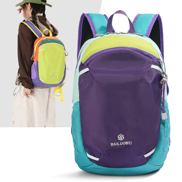Multifunctional Leisure Travel Backpack for Men and Women, Outdoor Sports Hiking and Mountaineering Bag, Portable Color-Blocking Trendy Student School Bag