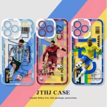 Ronaldo Messi Apple 13 mobile phone case iphone14promax for 15 new xsmax Neymar 11 men 12