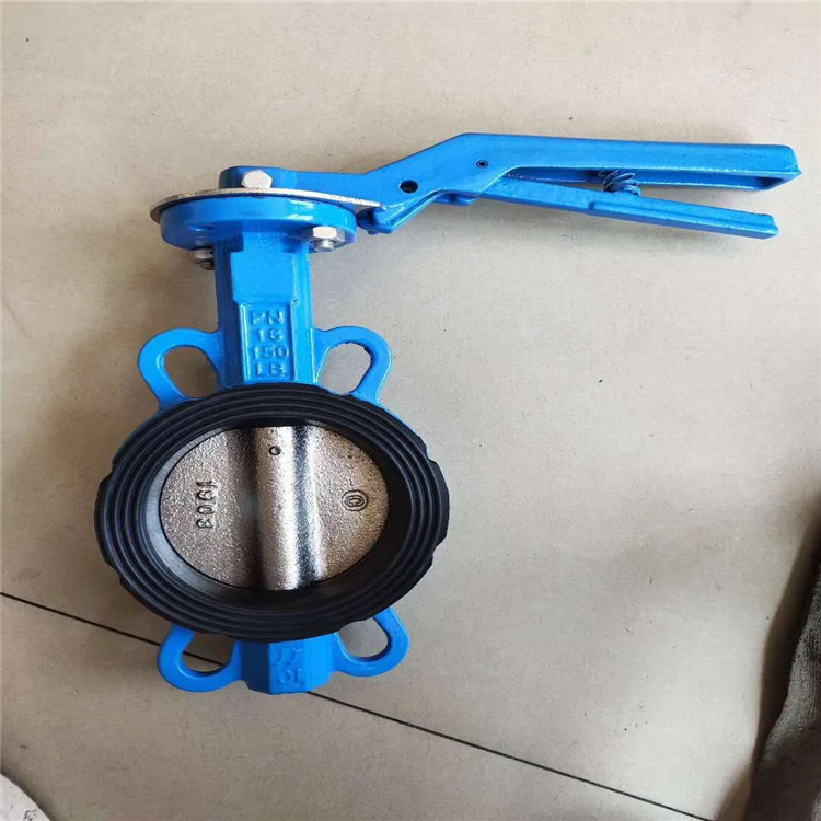 对夹式软密封蝶阀 D71X-10Q 丁腈橡胶蝶阀 污水蝶阀